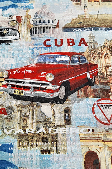 tkanina dekoracyjna CUBA w stylu retro