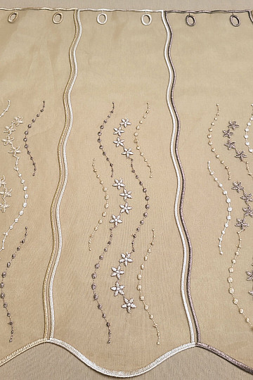 Witrażowa kurtyna - haftowana HF1189