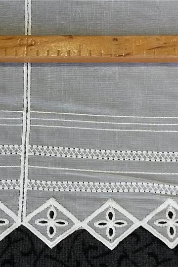 witrażowa zasłona 24313 kremowa
