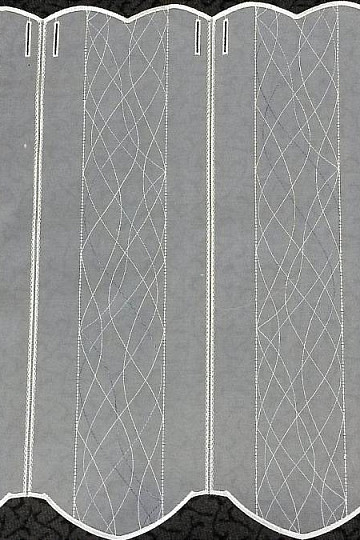 witrażowa kurtyna spiralna niebieska