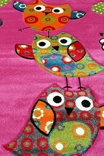 Dywan dziecięcy OWLS i SOWY różowy