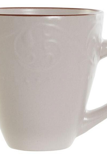 Kubek BEŻOWY RELIEF 325ml beżowy