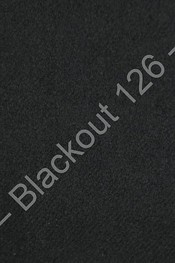 Tkanina dekoracyjna BLACKOUT na zasłony czarna 126