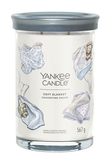 świeczka zapachowa YANKEE CANDLE SOFT BLANKET TUMBER LARGE 2 WICKS