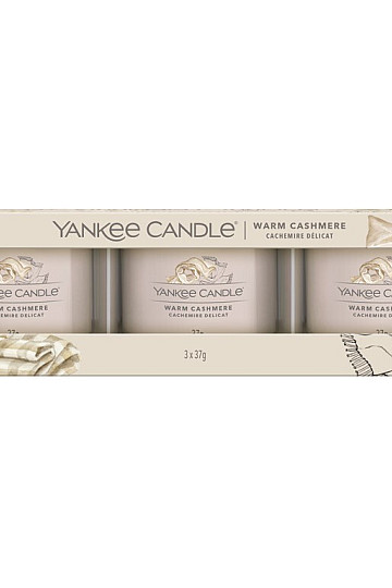 świeczka zapachowa YANKEE CANDLE WARM CASHMERE KOMPLET 3 sztuk