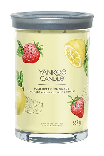 świeczka YANKEE CANDLE zapach ICED BERRY LEMONADE TUMBER LARGE 2 knoty