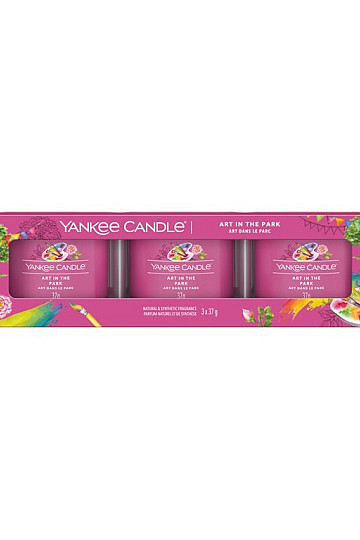 świeczka zapachowa YANKEE CANDLE ART IN THE PARK KOMPLET 3 sztuk