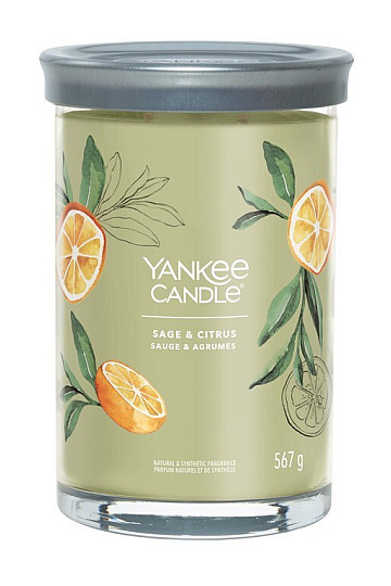świeca YANKEE CANDLE zapach SAGE i CITRUS TUMBER DUŻA 2 knoty