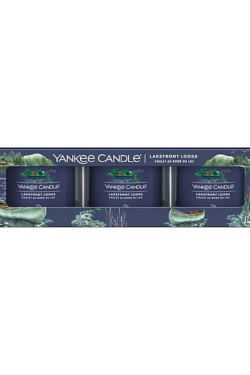 świeczka zapachowa YANKEE CANDLE LAKEFRONT LODGE SET 3 sztuki