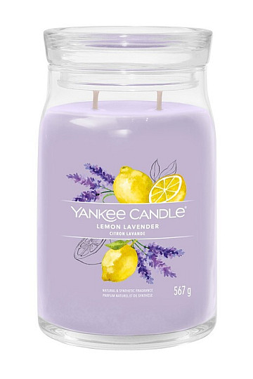 YANKEE CANDLE - LEMON LAVENDER SZKŁO DUŻE 2 knoty