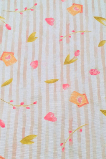 Tkanina dekoracyjna SPRING BEIGE STRIPE
