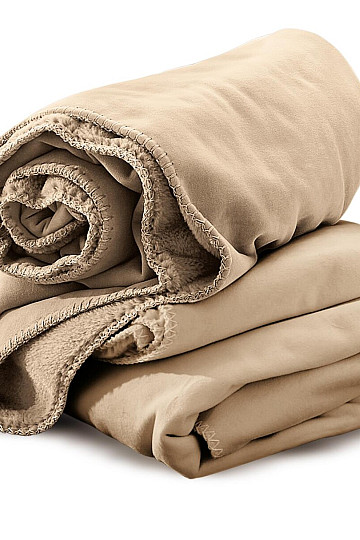 Kocyk z mikrofibry IRISETTE CAMEL
