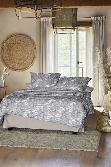 IRISETTE TENCEL LOTUS 8569-11 łąka ciemna. szary