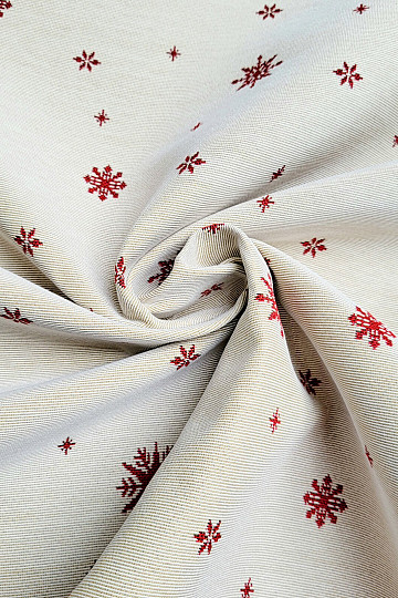Tkanina gobelinowa SOFT FLAKE RED