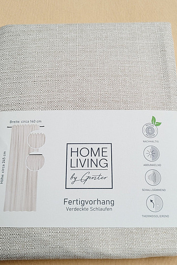 Luksusowa gotowa zasłona HOME LIVING beż