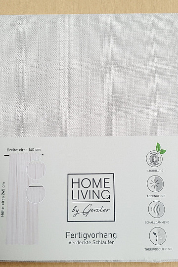 Luksusowa gotowa zasłona HOME LIVING krem