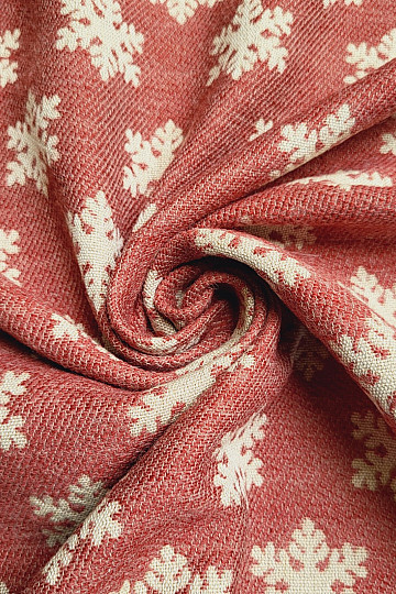 Luksusowa tkanina dekoracyjna FLAKES RED