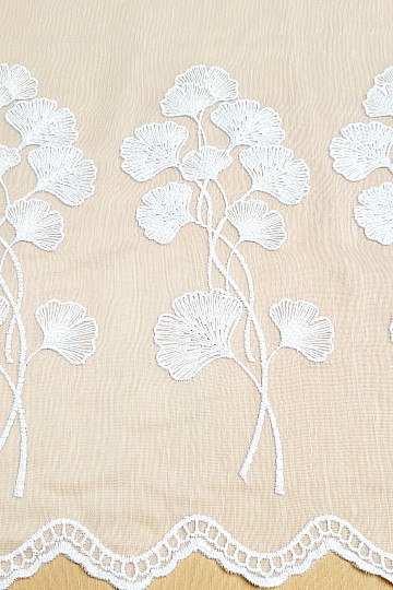 Zasłona 835 GINKO biała