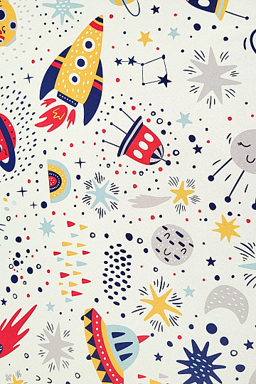 Tkanina dekoracyjna BLACK OUT SPACE