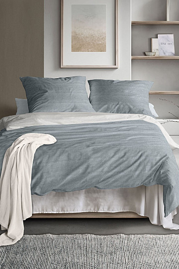 IRISETTE luksusowa satyna bawełniana WAVE 8557-20 NIEBIESKI