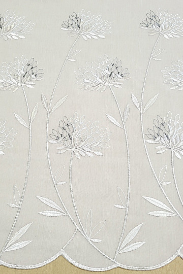 Luksusowa zasłona GERSTER 11868 z haftem beżowym