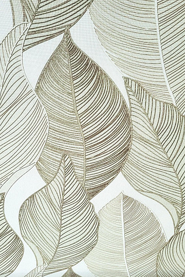Tkanina dekoracyjna MAXI LEAVES jasnozielona