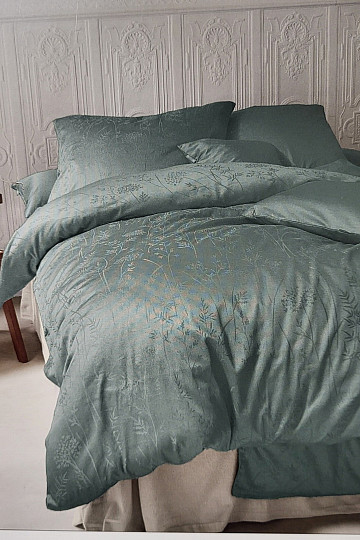 Luksusowy bawełniany adamaszek RIO GREEN