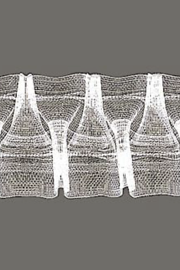 Taśma marszcząca zasłony ZIGZAG 5 cm, 1:2