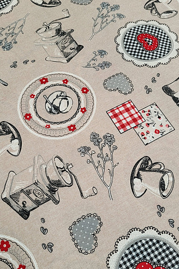 Tkanina dekoracyjna ZAPACH KAWY