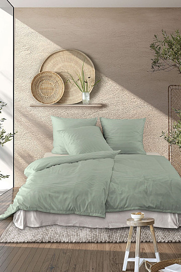 IRISETTE luksusowa satyna bawełniana TOKIO 8607-30 zielona