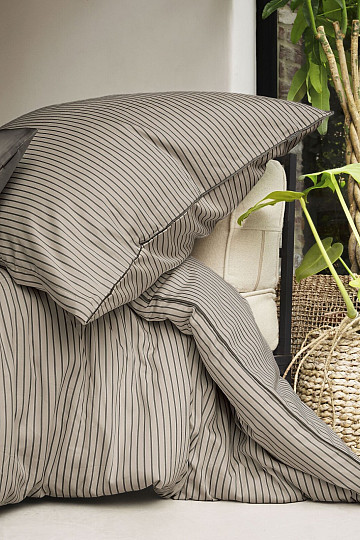 IRISETTE luksusowa satyna bawełniana TOKIO 8607-80 beżowo-szary