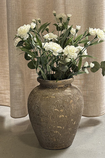 Wazon ceramiczny TAVIR 24x30 rustykalne złoto
