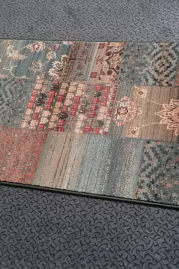 Luksusowy bieżnik wełniany ROYAL PATCHWORK zielony
