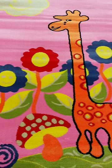 Dywan dziecięcy KIDS GIRAFFE różowy