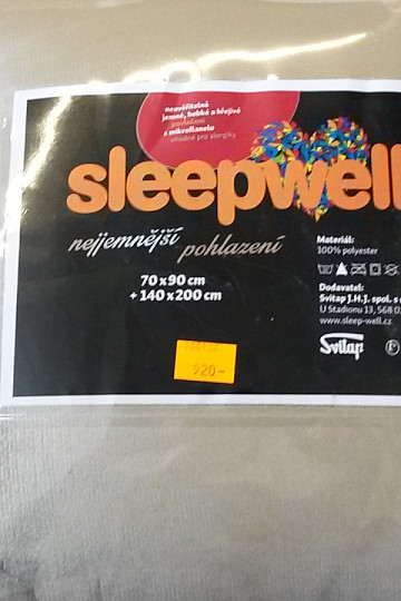 Prześcieradło z mikrofibry UNI szaro-beżowe