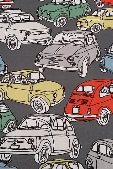 Tkanina dekoracyjna CARS szara
