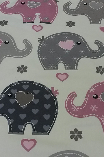 Tkanina dekoracyjna dziecięca ELEPHANTS II