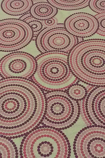 Tkanina dekoracyjna MANDALA ECO liliowa