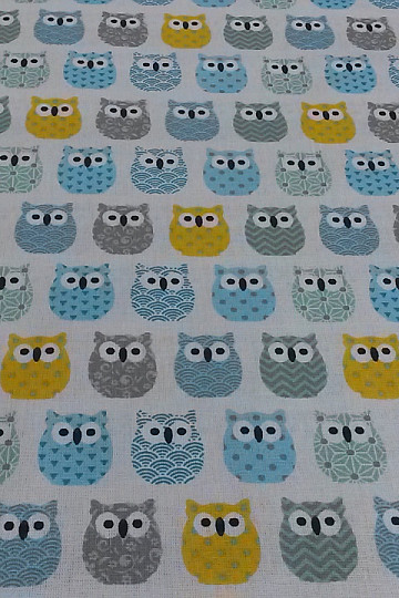 Tkanina dekoracyjna MINI OWLS 7
