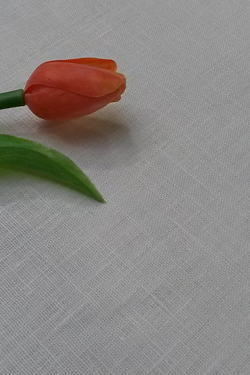 Tkanina lniana w kolorze białym