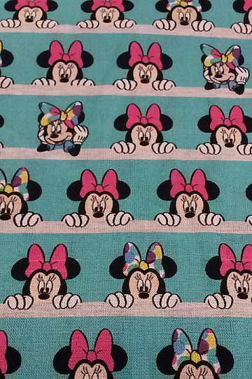 Tkanina bawełniana MINNIE turkusowa