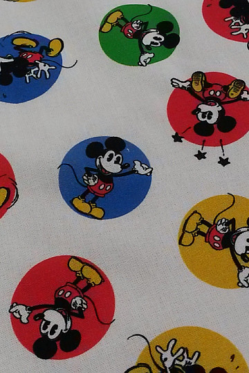 Koła z tkaniny bawełnianej MICKEY MOUSE