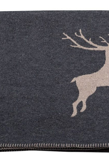 Koc bawełniany DF SYLT DEER ANTRACYT