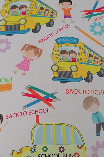 Tkanina dekoracyjna 10027-03 BACK TO SCHOOL