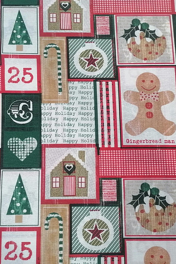 Tkanina dekoracyjna CHRISTMAS GINGERBREAD
