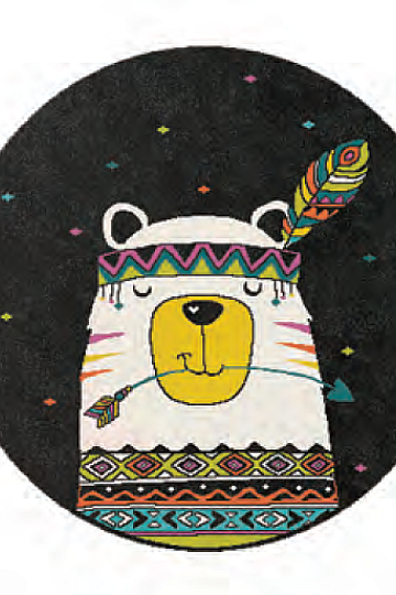 Okrągły dywan dla dzieci PLAY Bear