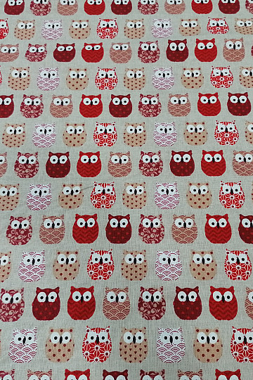Tkanina dekoracyjna MINI OWLS 4