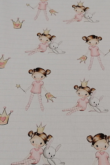 Tkanina dekoracyjna dla dzieci LITTLE PRINCESS