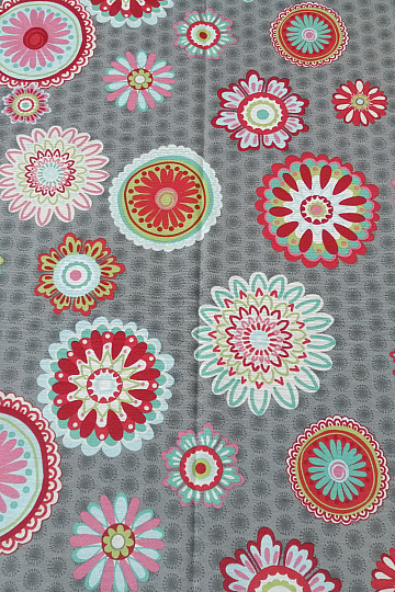 Zasłona dekoracyjna Mandala kwiat -130x245 cm
