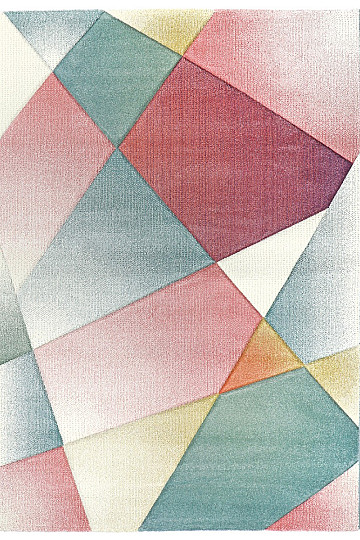 Nowoczesny dywan z geometrycznymi przegrodami DIAMOND